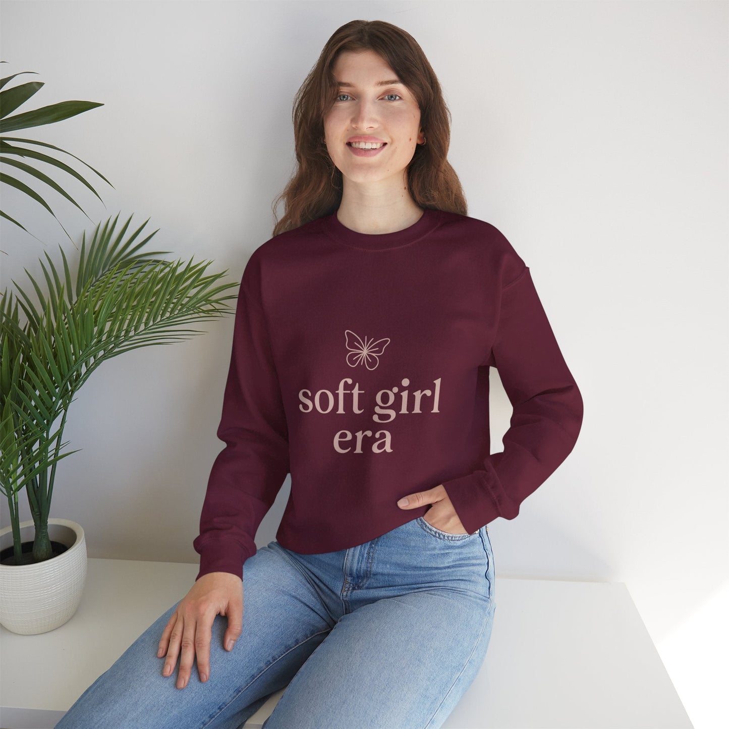 Soft Girl Era Crewneck Sweatshirt Printify