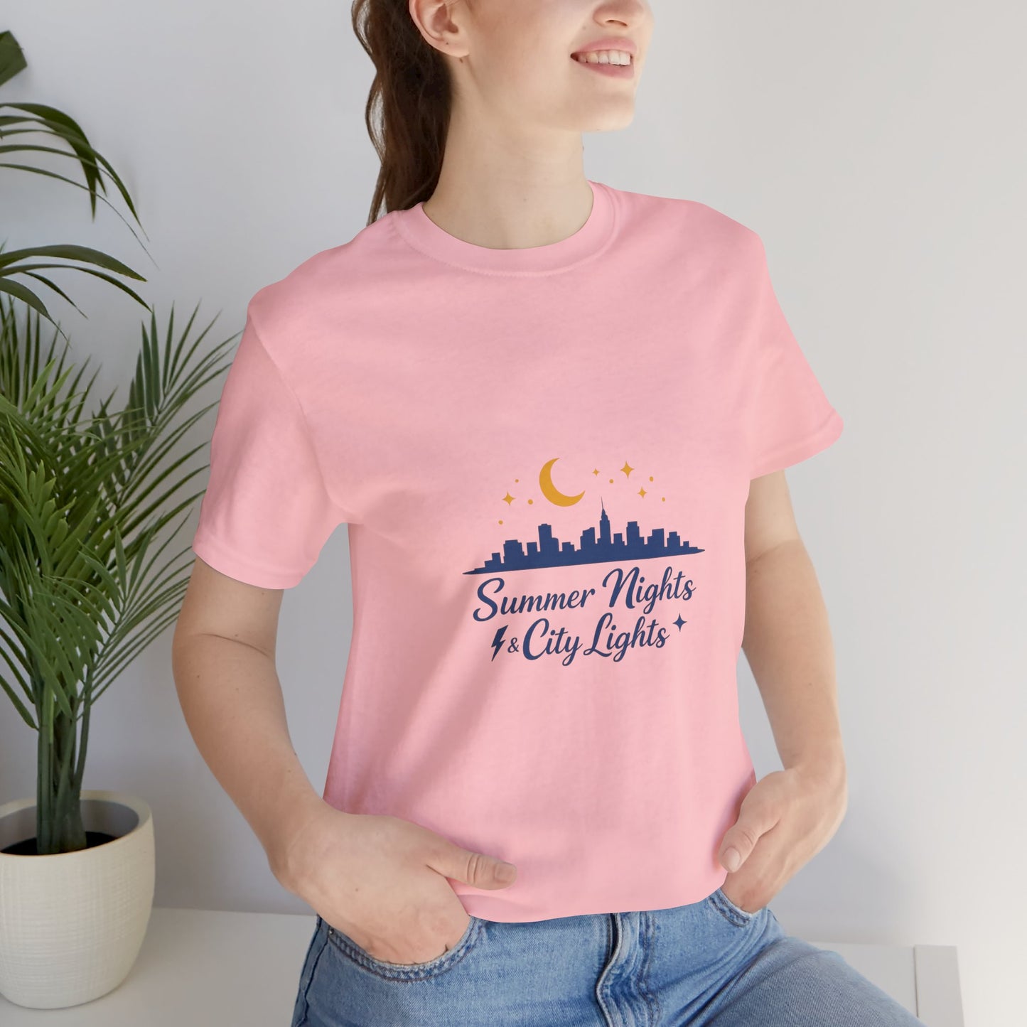 Summer Vibes City Nights T-Shirt — "Summer Nights and City Light"