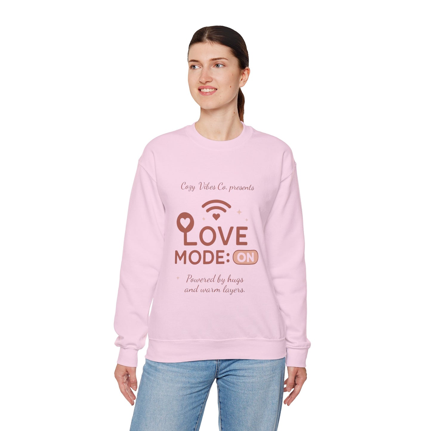 Love Mode On Sweatshirt — Cozy Valentine's Crewneck