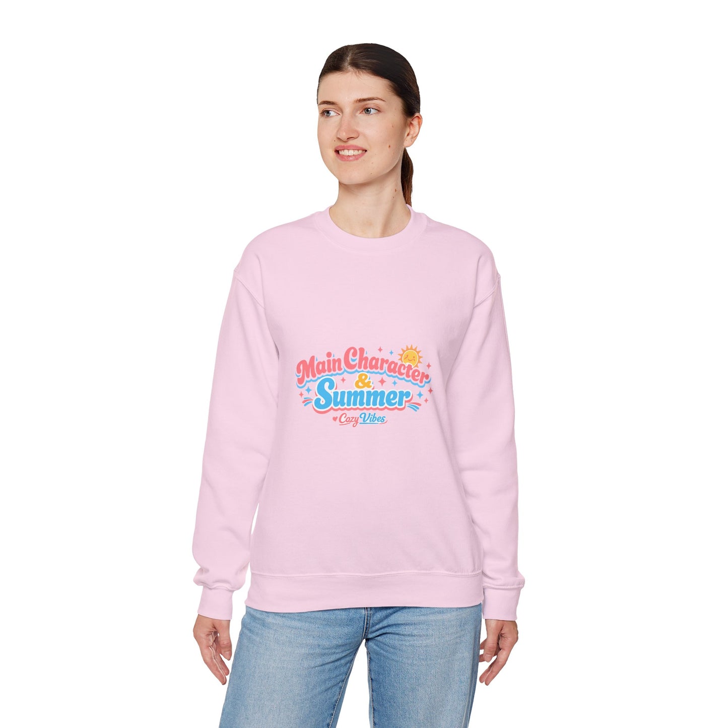 Main Character Energy Summer Vibes Crewneck Sweatshirt