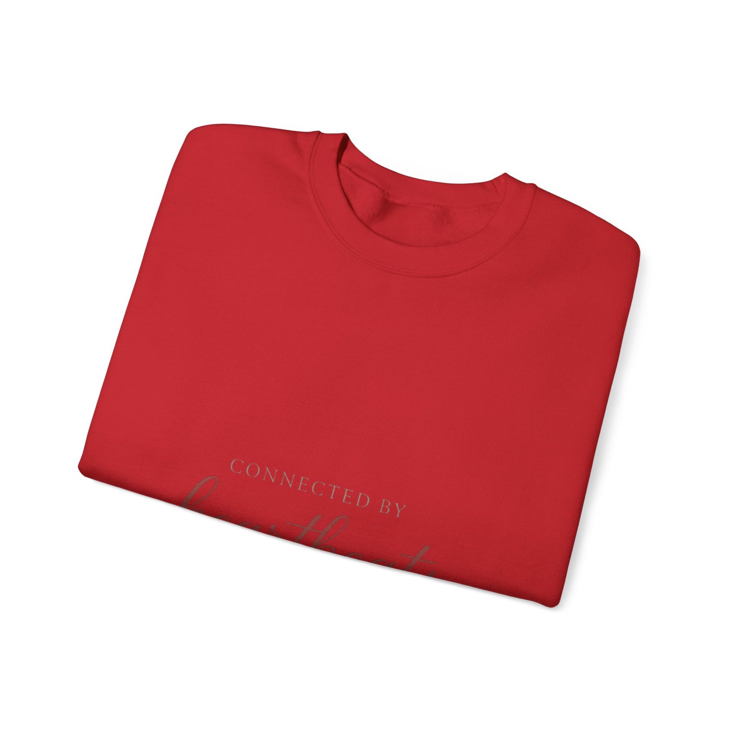 Connected by Heartbeats sweatshirt | heartbeat script design
