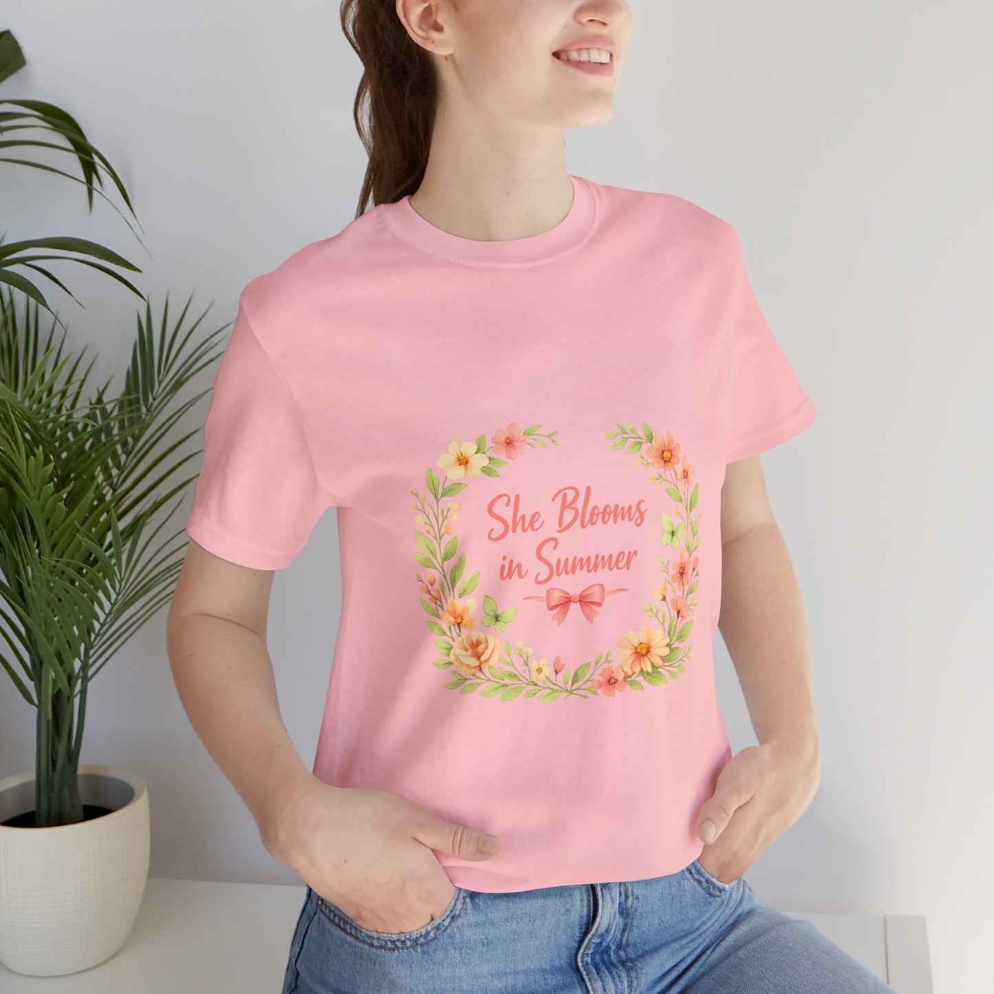 She Blooms in Summer Vibes T-Shirt