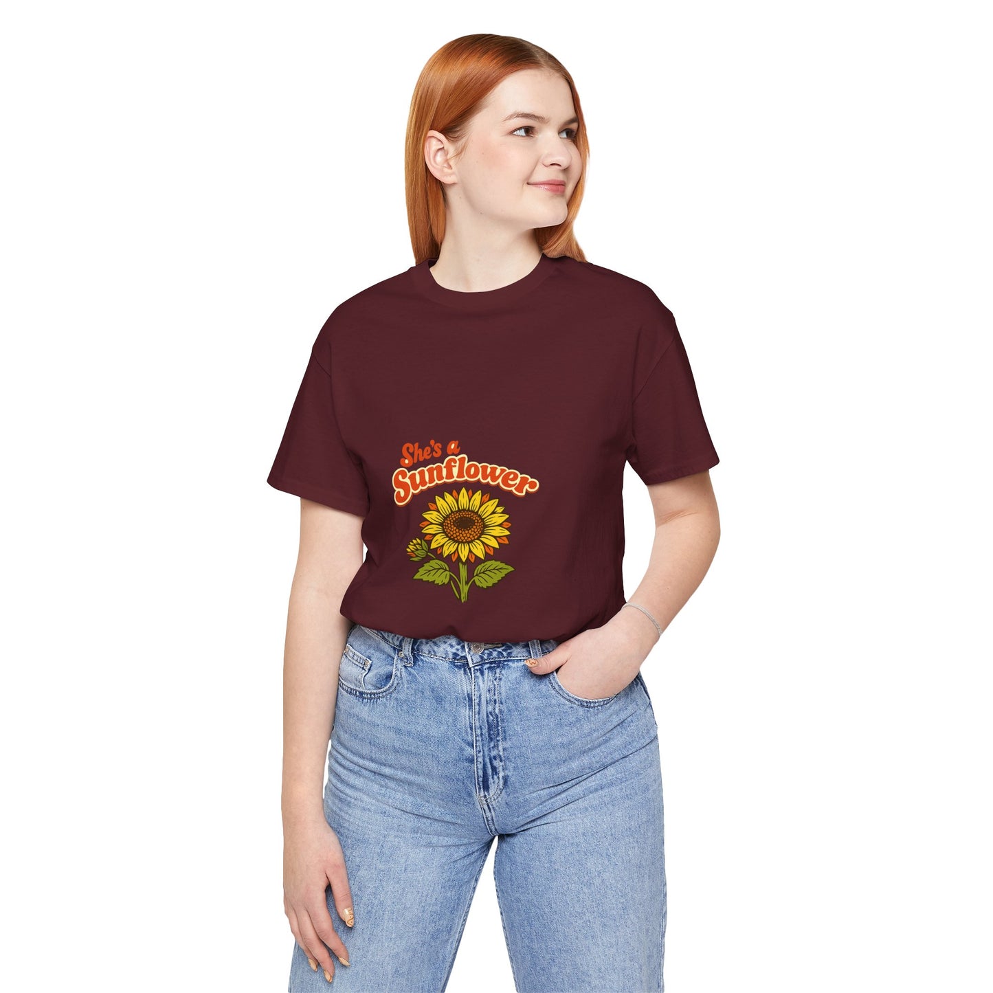 She's a Sunflower Tee — Summer Vibes Floral Graphic T-Shirt