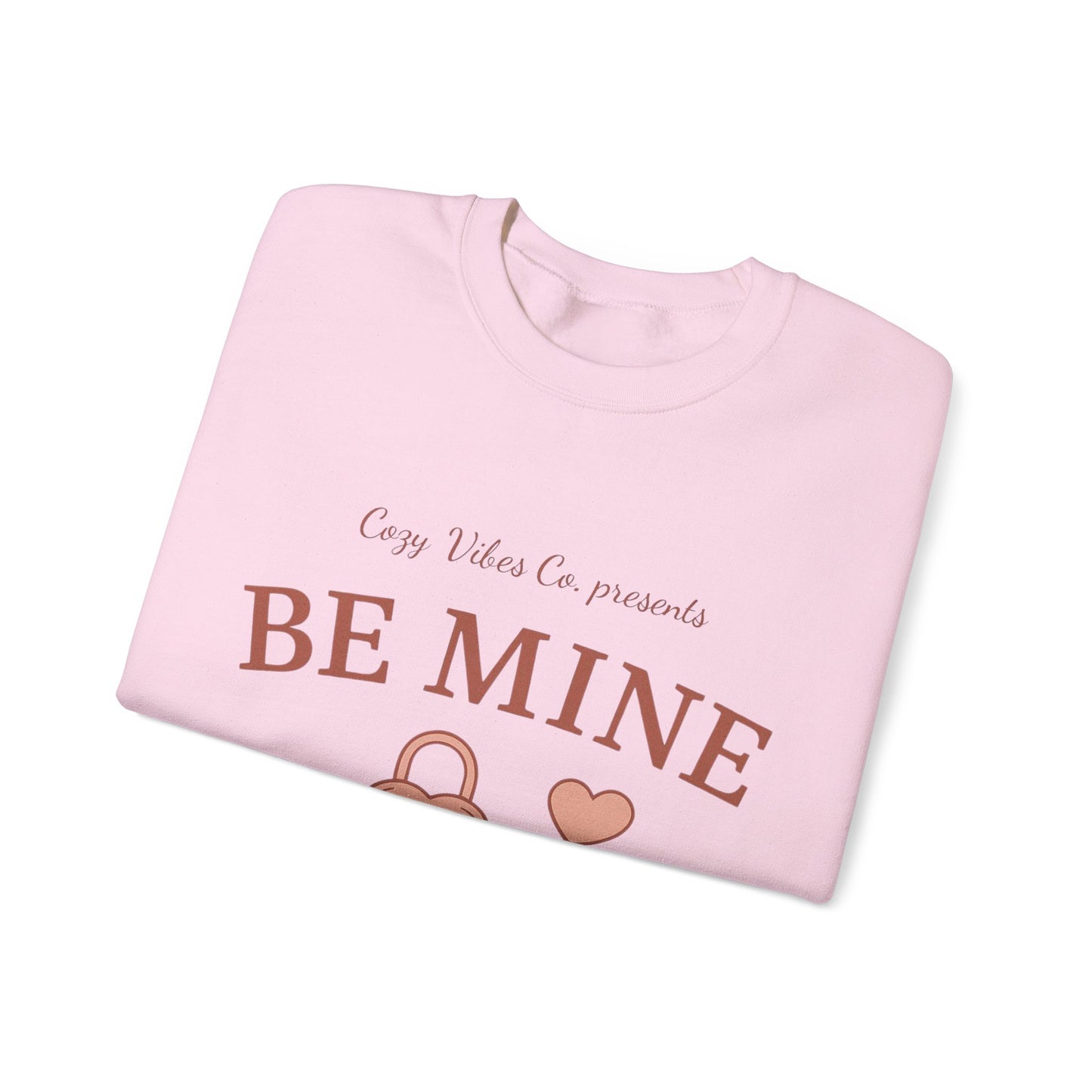 Be Mine Lock & Key Crewneck Sweatshirt — Romantic Valentine’s Day Pullover