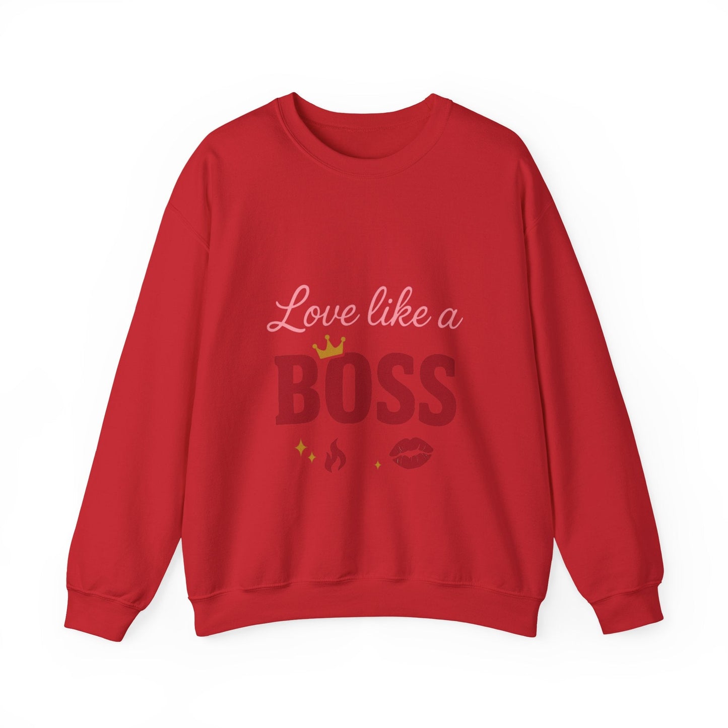 Love Like a Boss sweatshirt | Romantic typography crewneck Printify