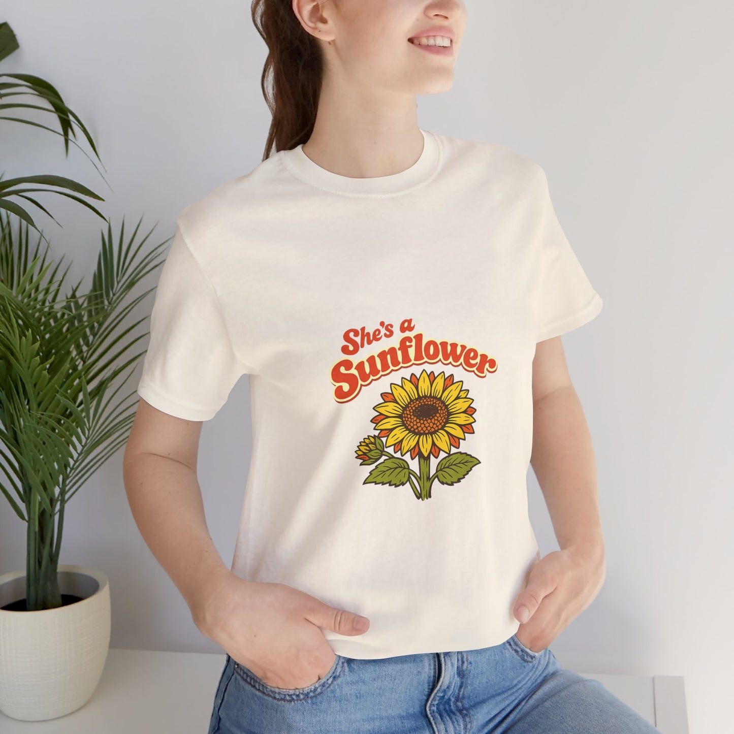She's a Sunflower Tee — Summer Vibes Floral Graphic T-Shirt