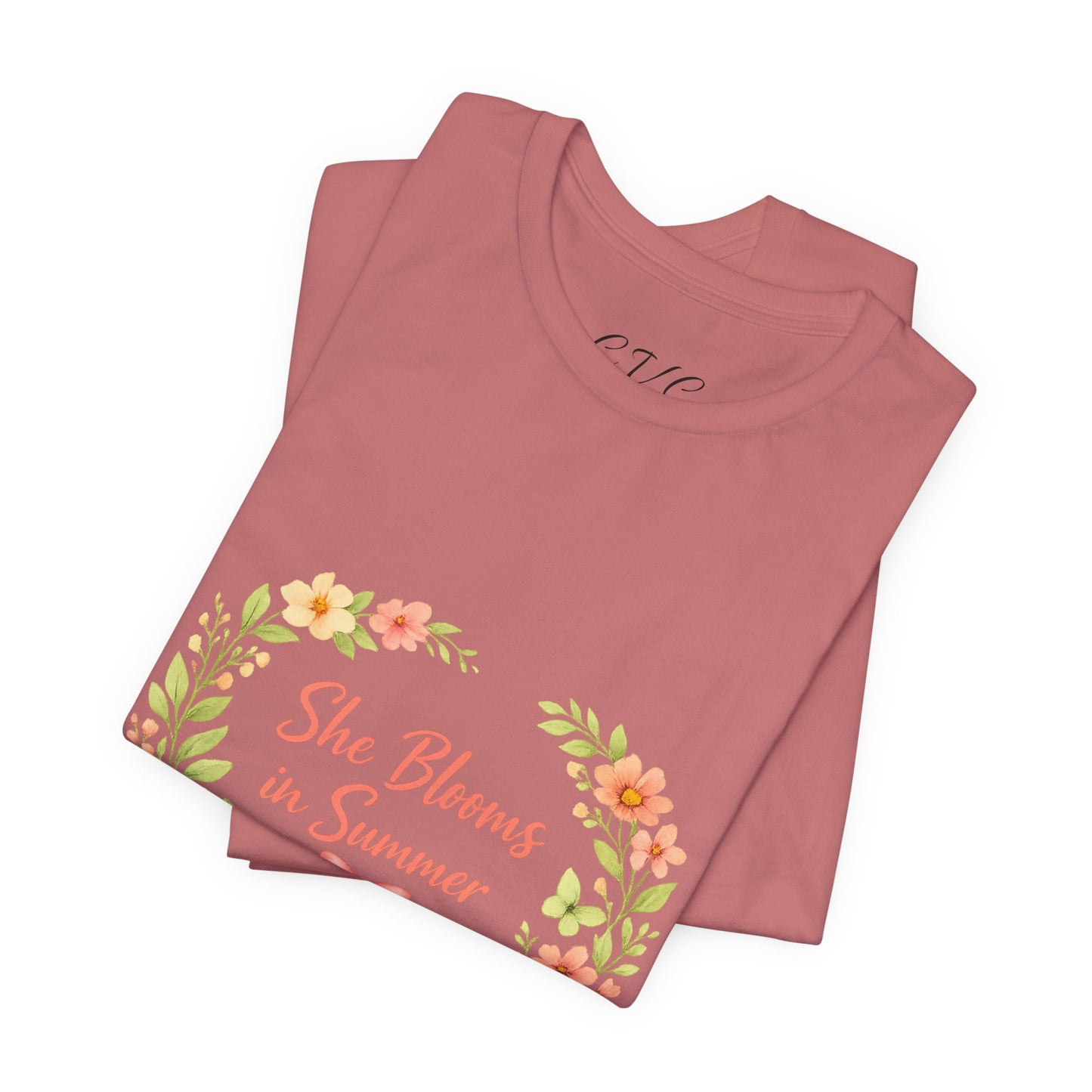 She Blooms in Summer Vibes T-Shirt