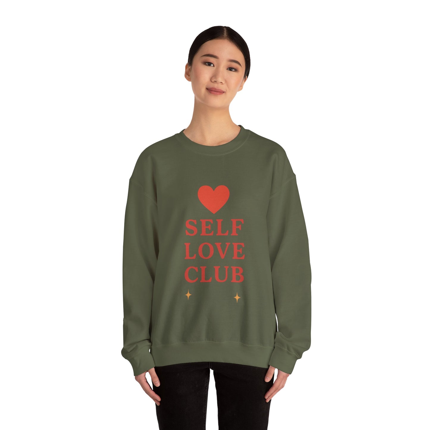 Self Love Club Crewneck Sweatshirt — Inspirational Self-Care Pullover