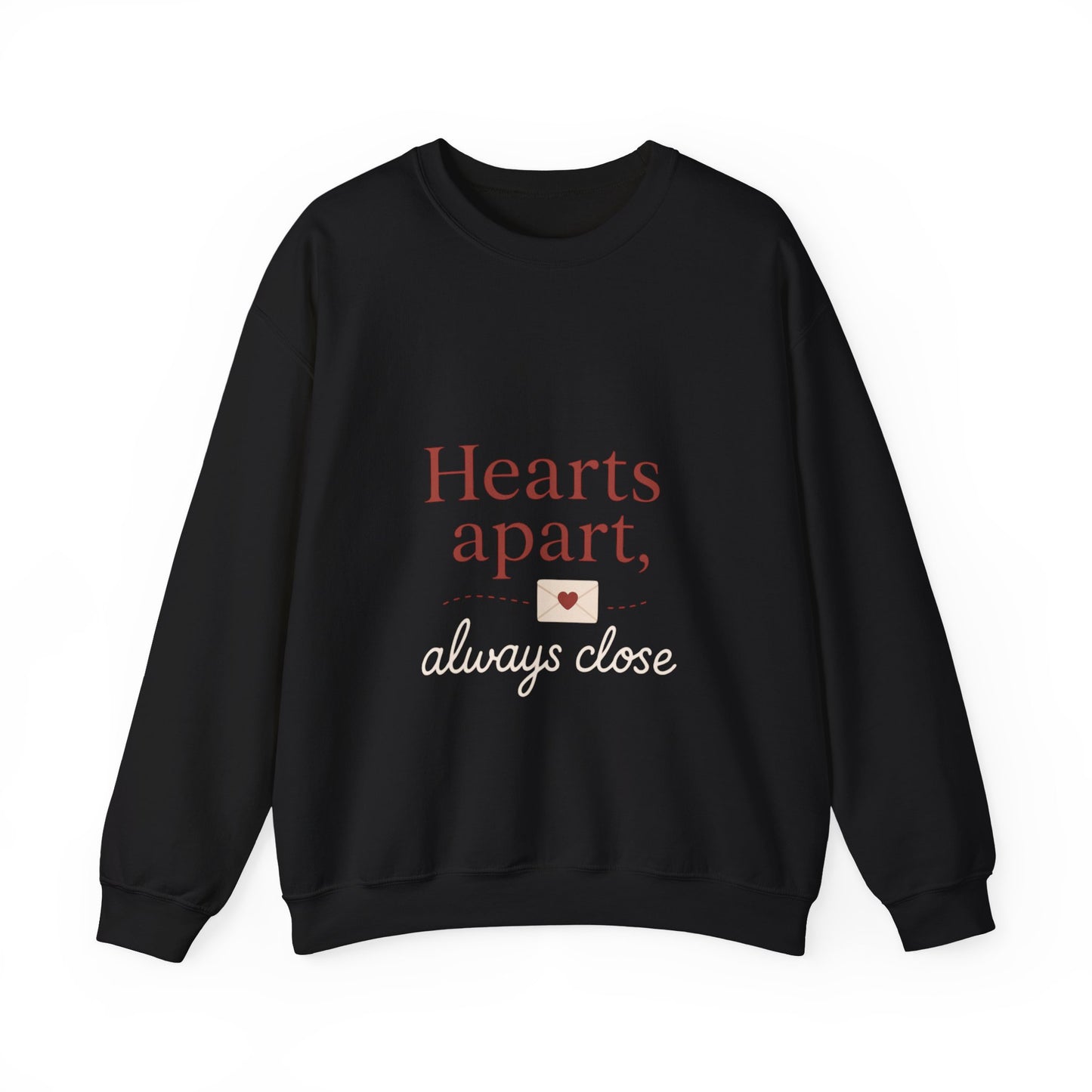Hearts apart letterbox crewneck sweatshirt | long distance relationship