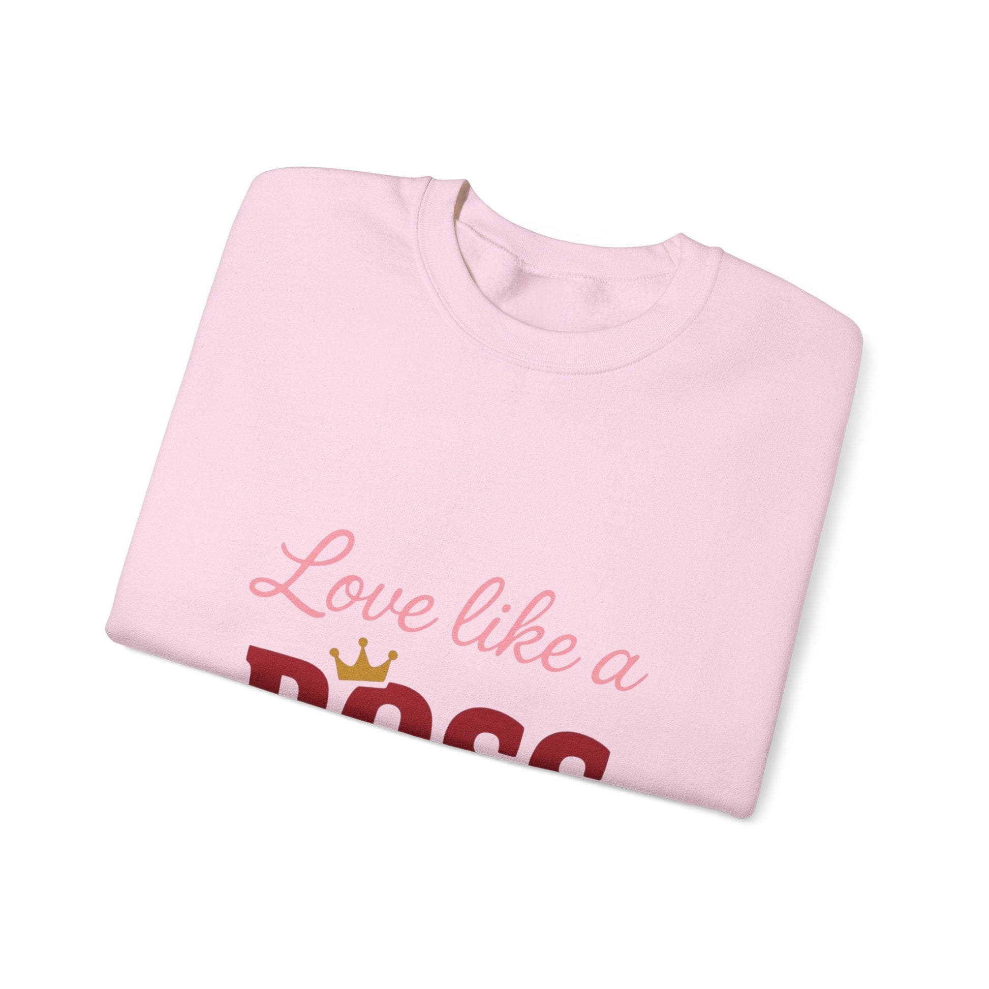 Love Like a Boss sweatshirt | Romantic typography crewneck Printify