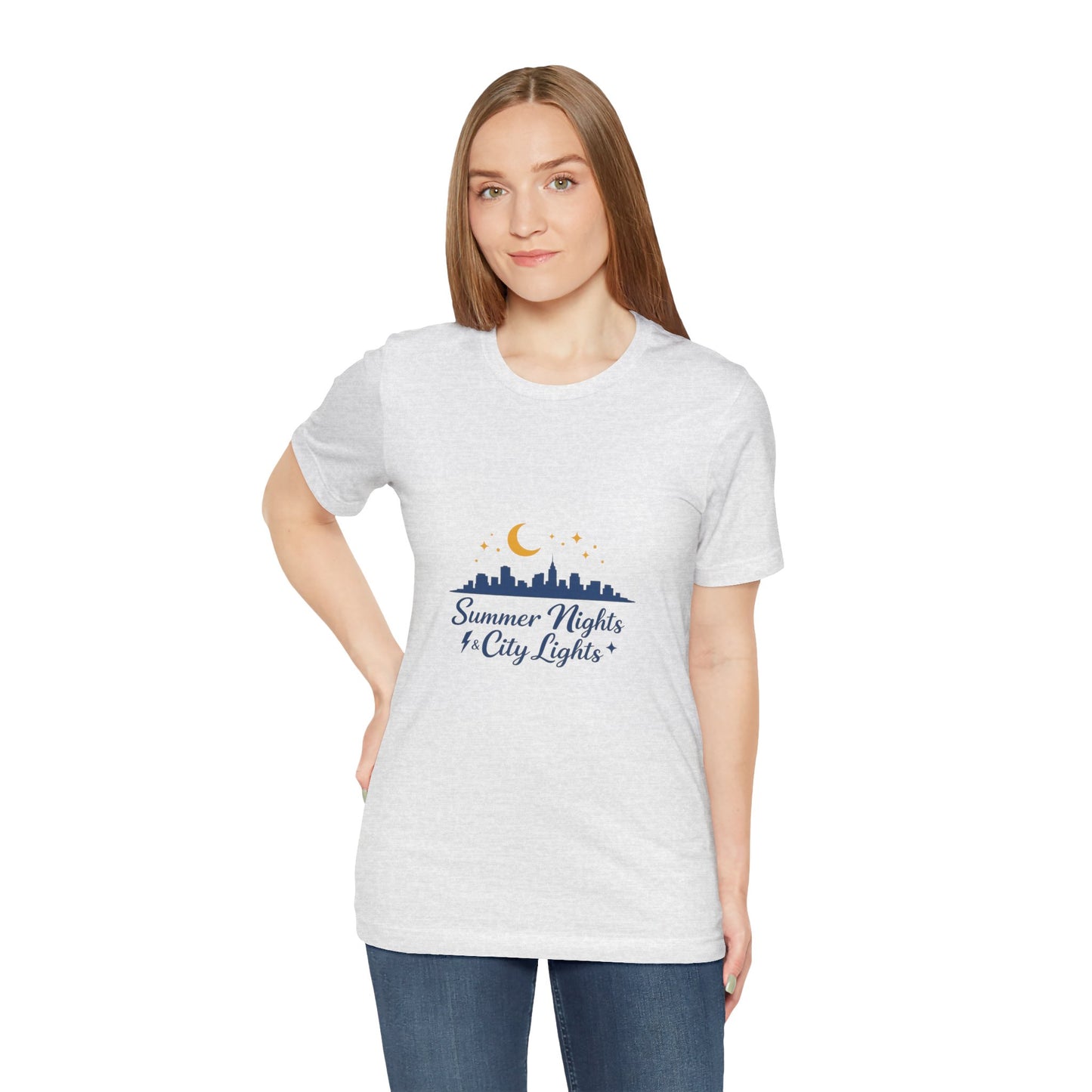 Summer Vibes City Nights T-Shirt — "Summer Nights and City Light"