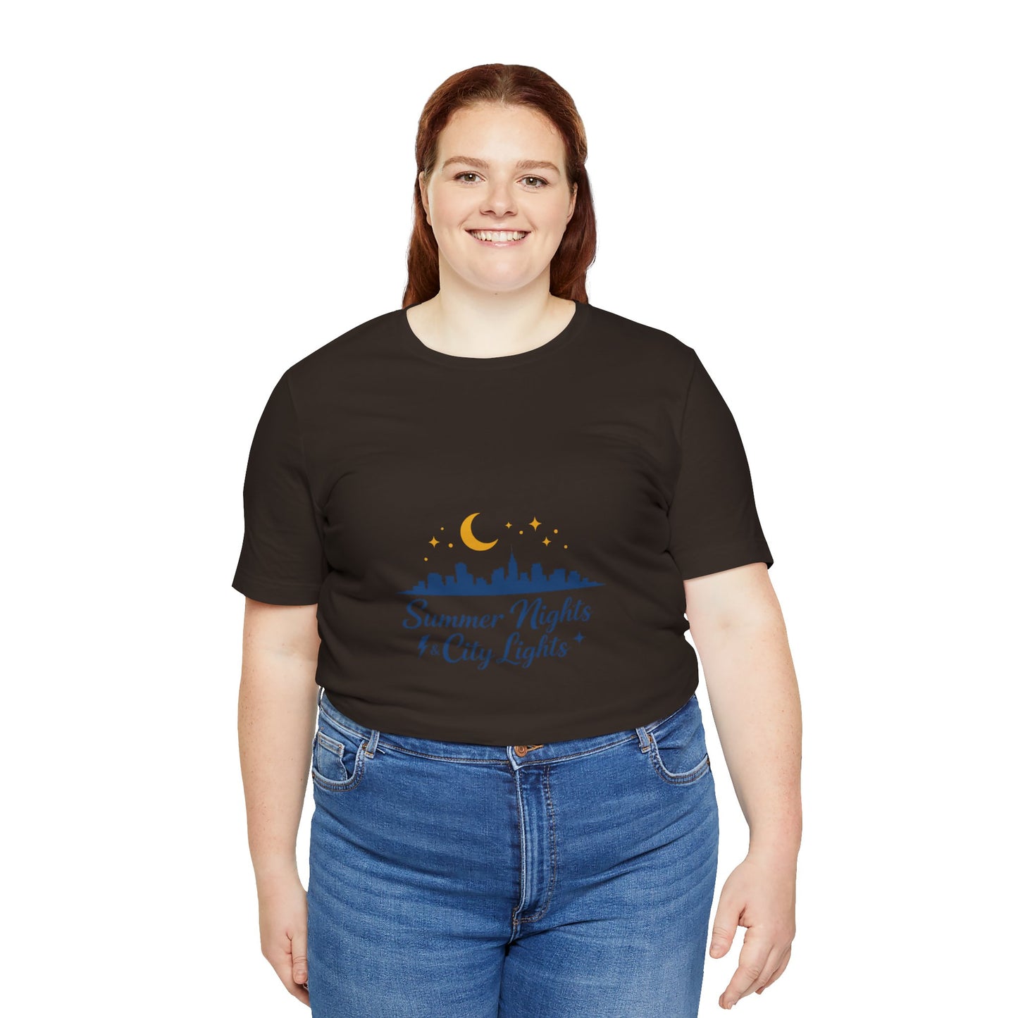 Summer Vibes City Nights T-Shirt — "Summer Nights and City Light"