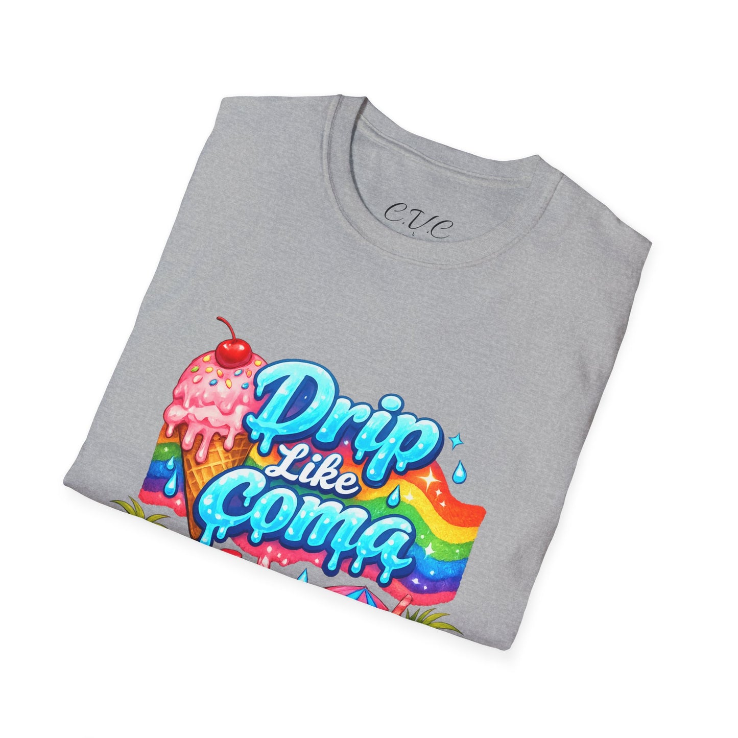 Drip Like Coma Tropical Graphic T-Shirt