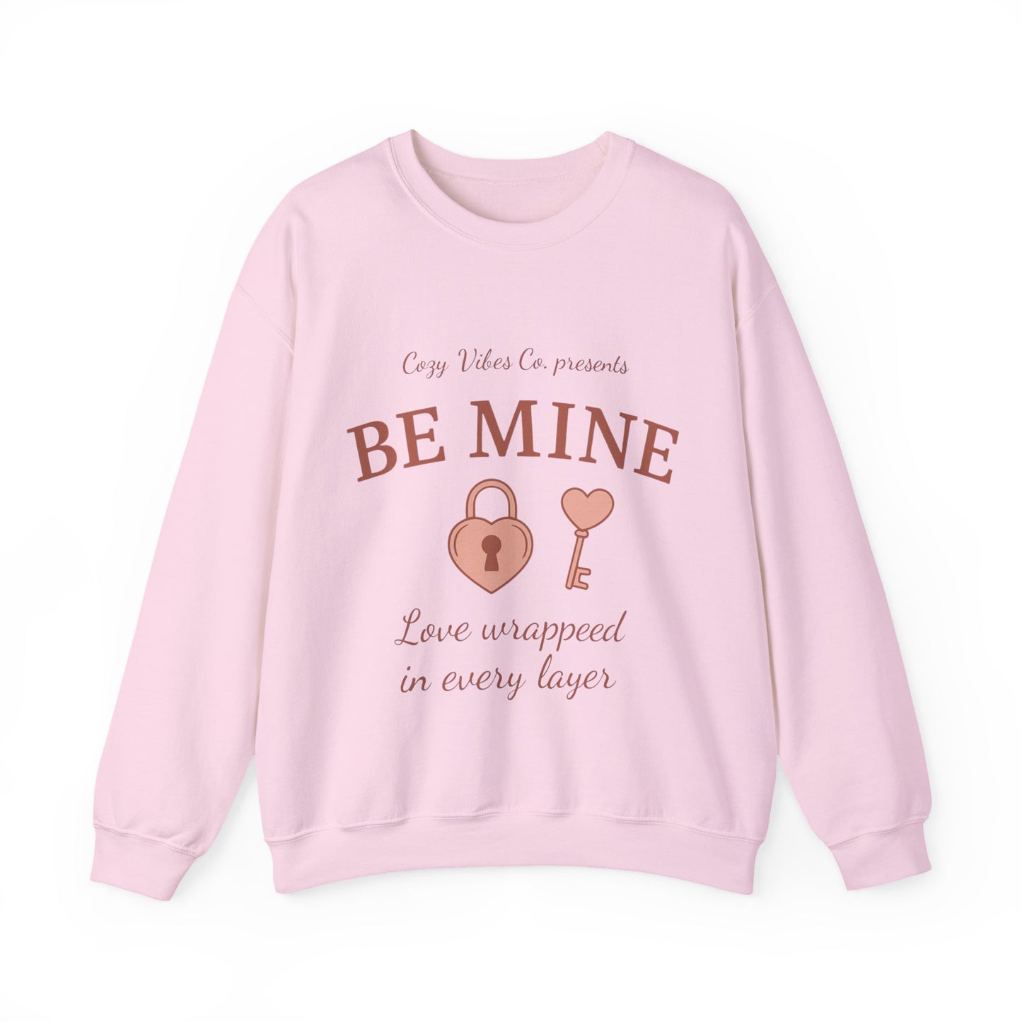 Be Mine Lock & Key Crewneck Sweatshirt — Romantic Valentine’s Day Pullover