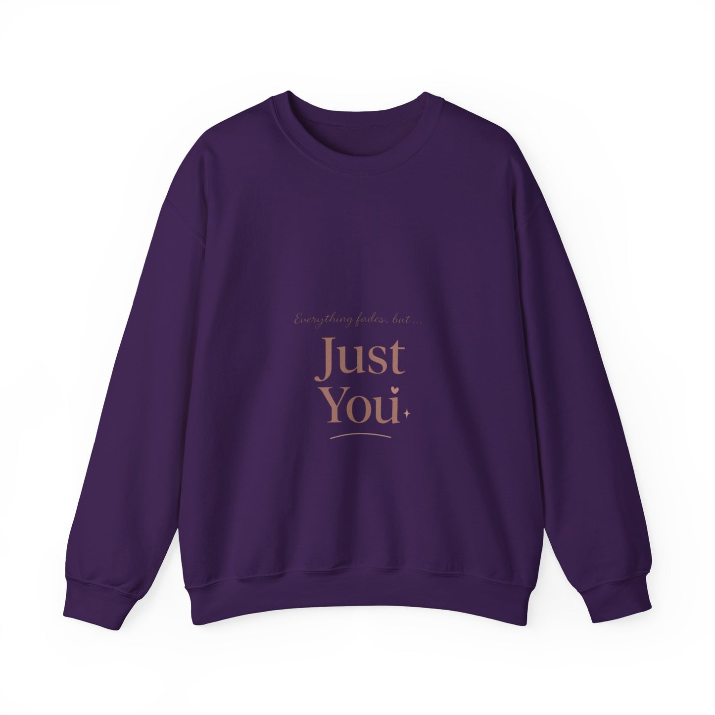 Just You minimalist text Sweatshirt | neutral typography crewneck