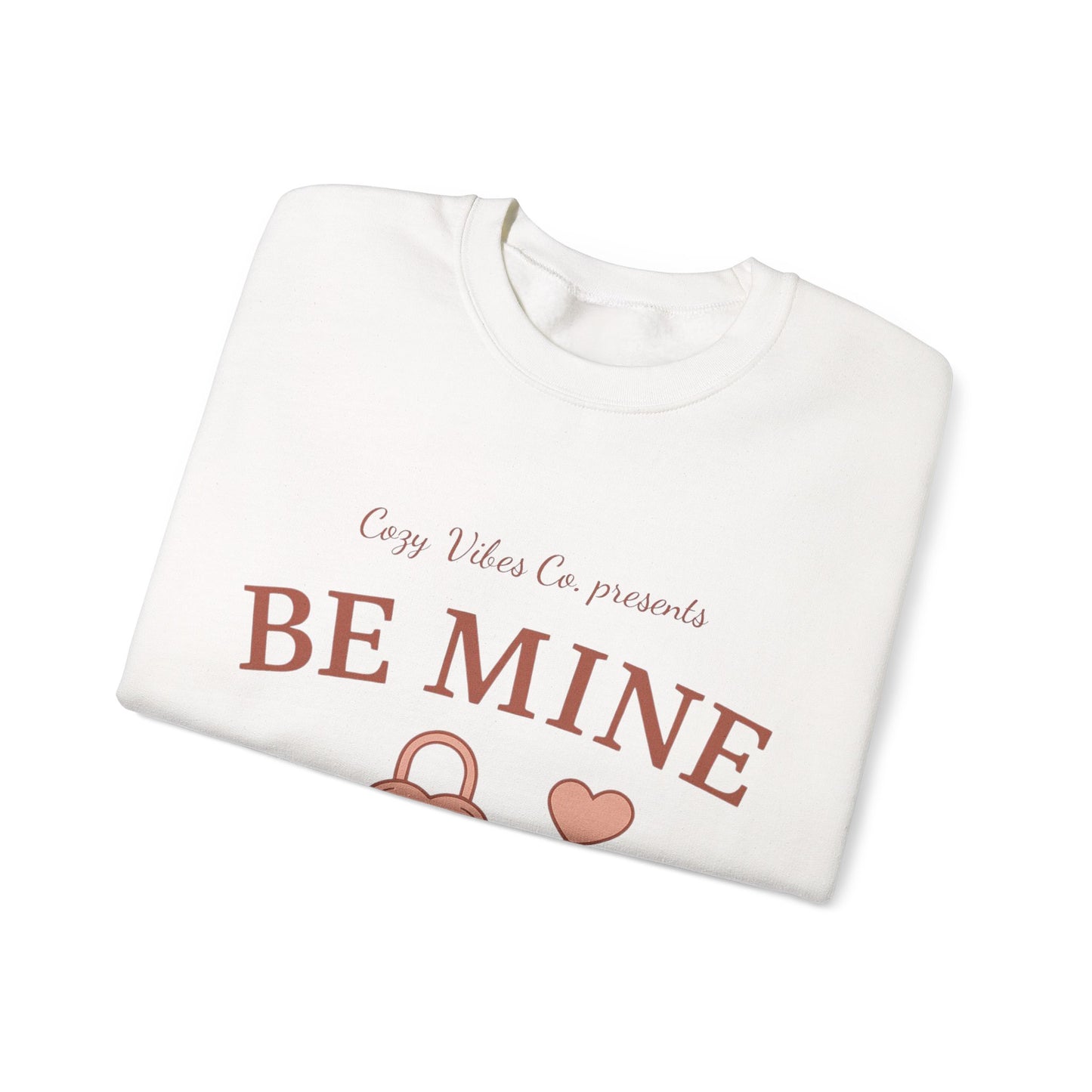 Be Mine Lock & Key Crewneck Sweatshirt — Romantic Valentine’s Day Pullover