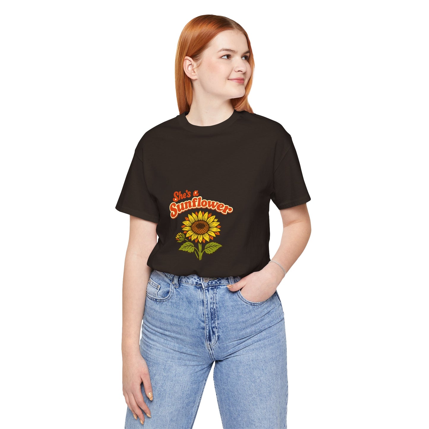 She's a Sunflower Tee — Summer Vibes Floral Graphic T-Shirt