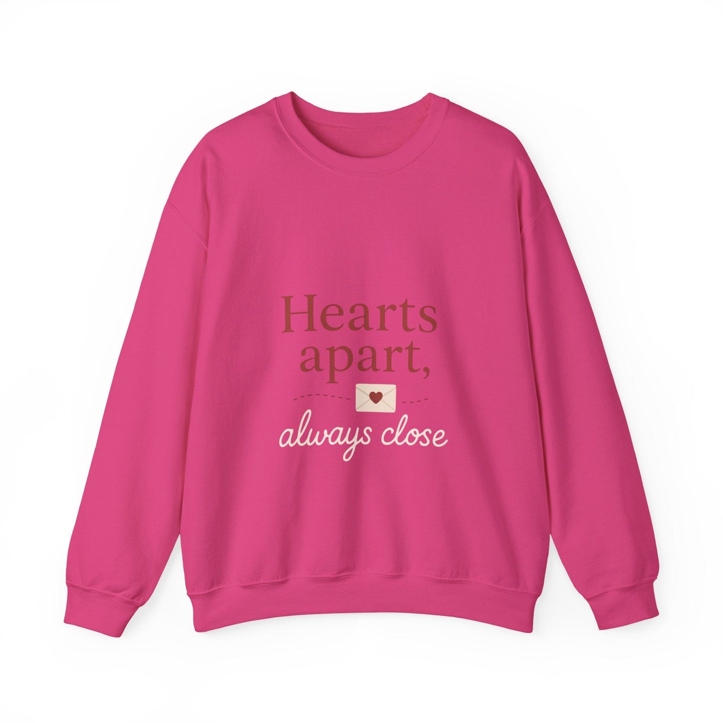 Hearts apart letterbox crewneck sweatshirt | long distance relationship Printify