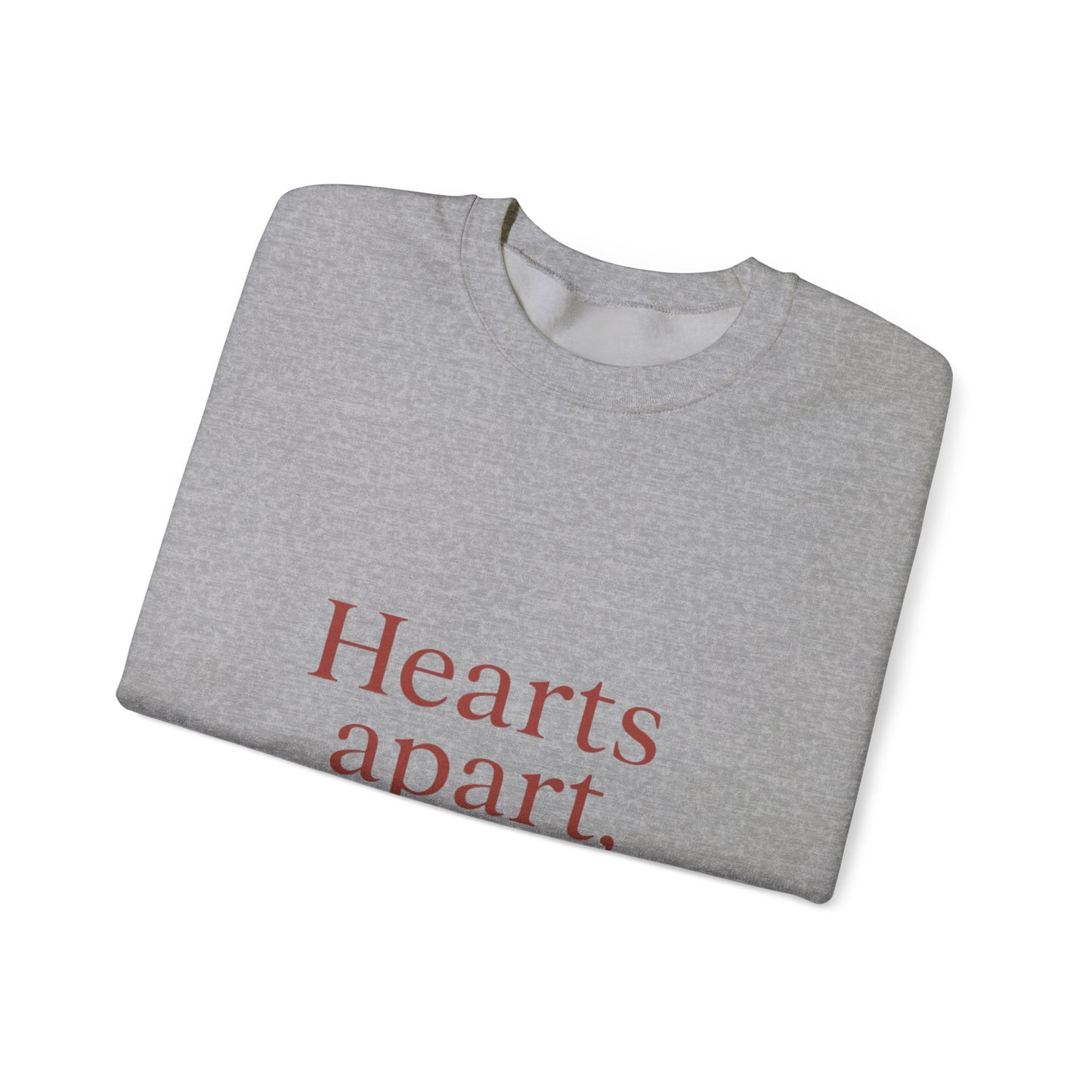 Hearts apart letterbox crewneck sweatshirt | long distance relationship