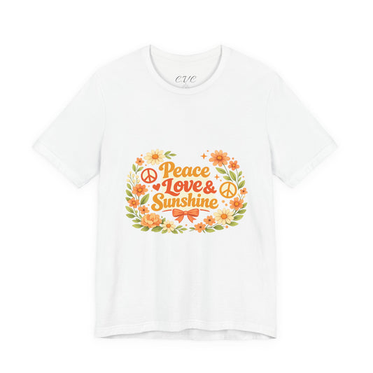 Peace Love and Sunshine Summer Vibes T-Shirt