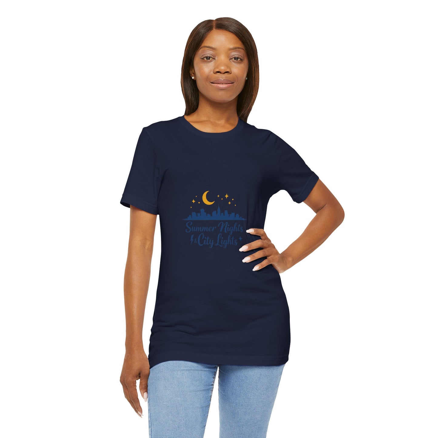 Summer Vibes City Nights T-Shirt — "Summer Nights and City Light"