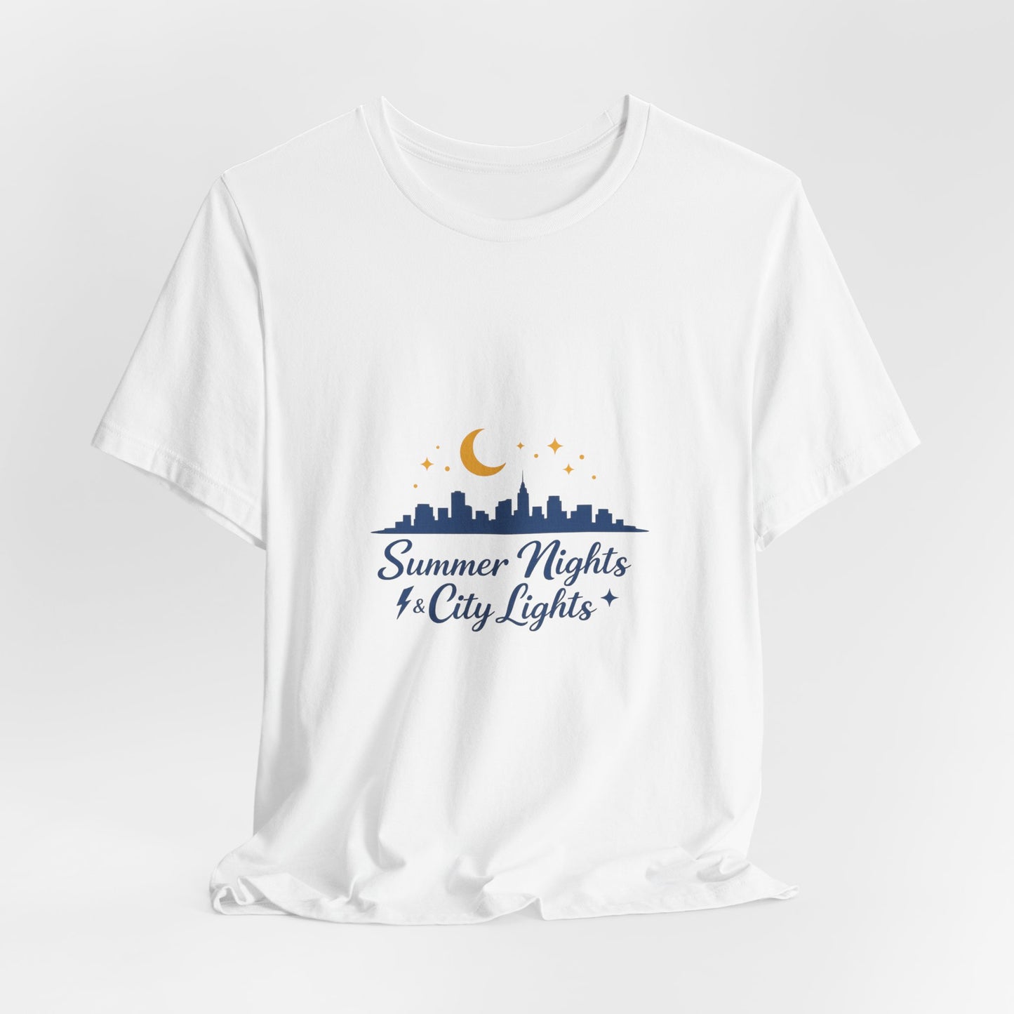 Summer Vibes City Nights T-Shirt — "Summer Nights and City Light"