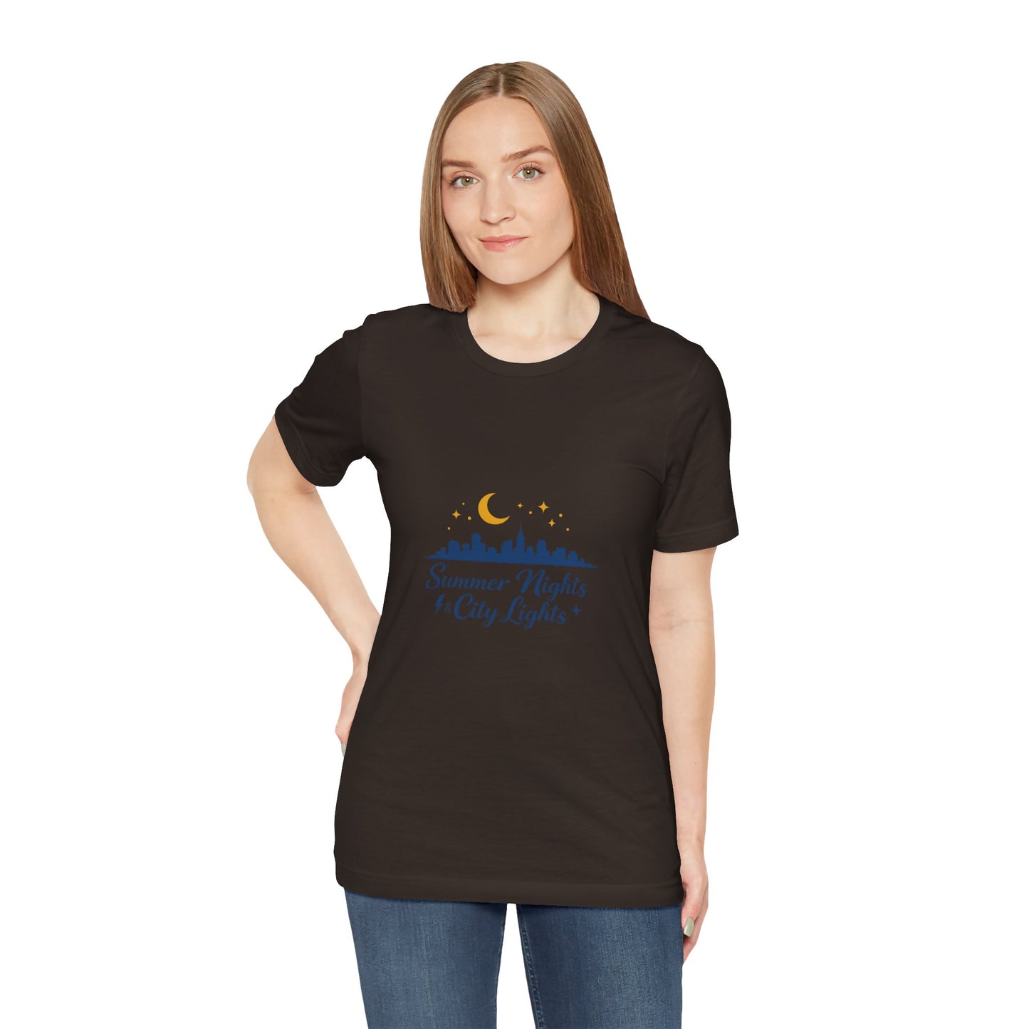 Summer Vibes City Nights T-Shirt — "Summer Nights and City Light"