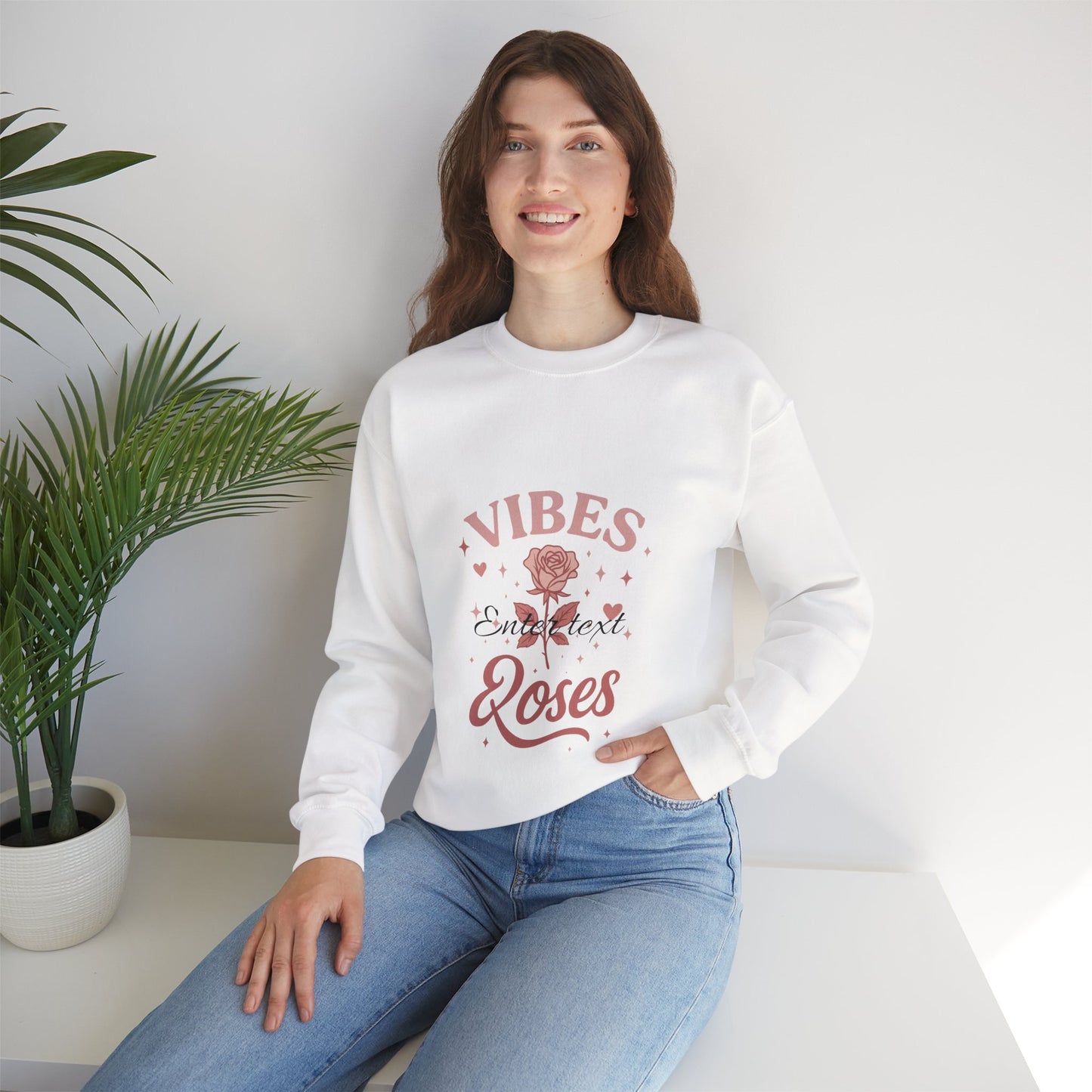 Roses Vibes Crewneck Sweatshirt