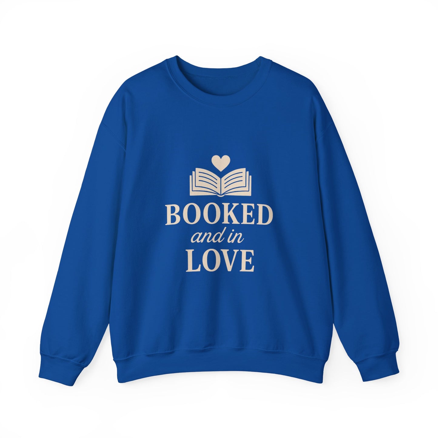 Booked and in Love Sweatshirt | Book Lovers Crewneck, Reading Graphic
