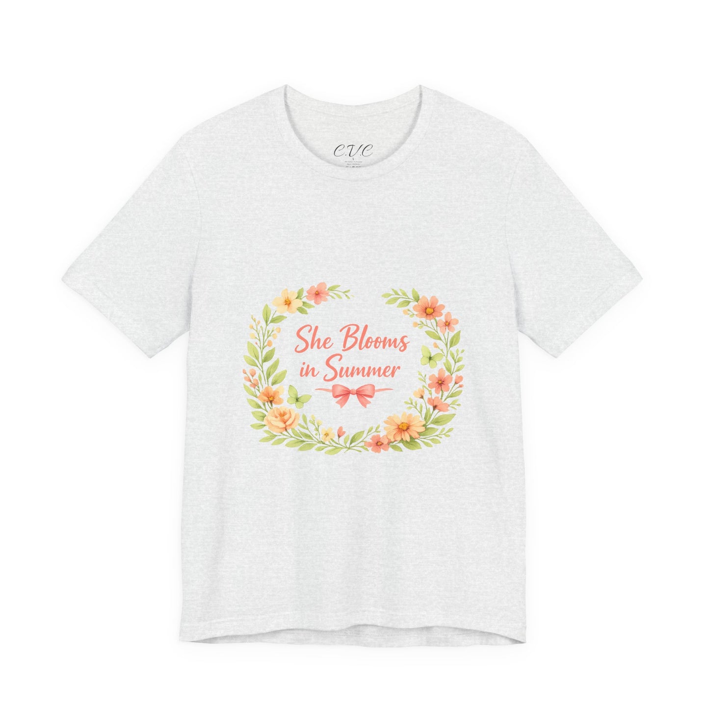 She Blooms in Summer Vibes T-Shirt