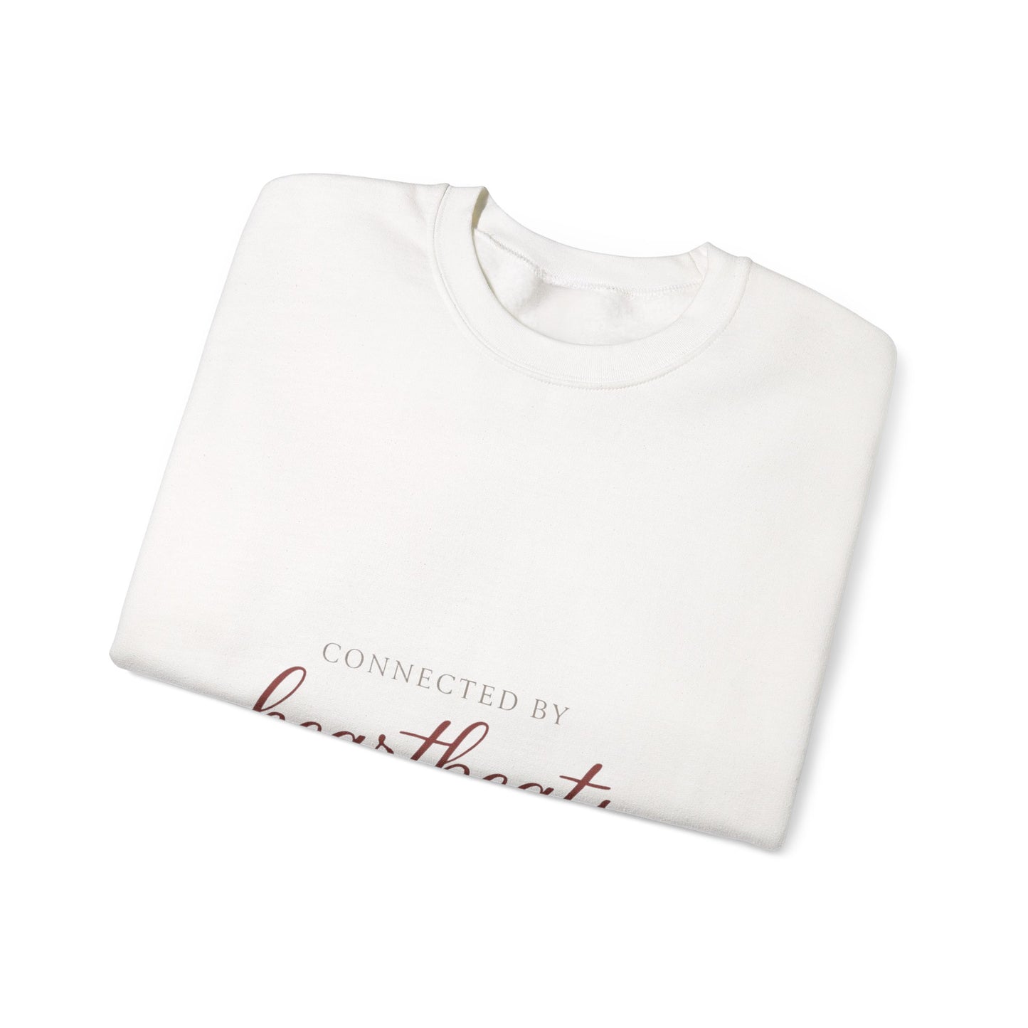 Connected by Heartbeats sweatshirt | heartbeat script design