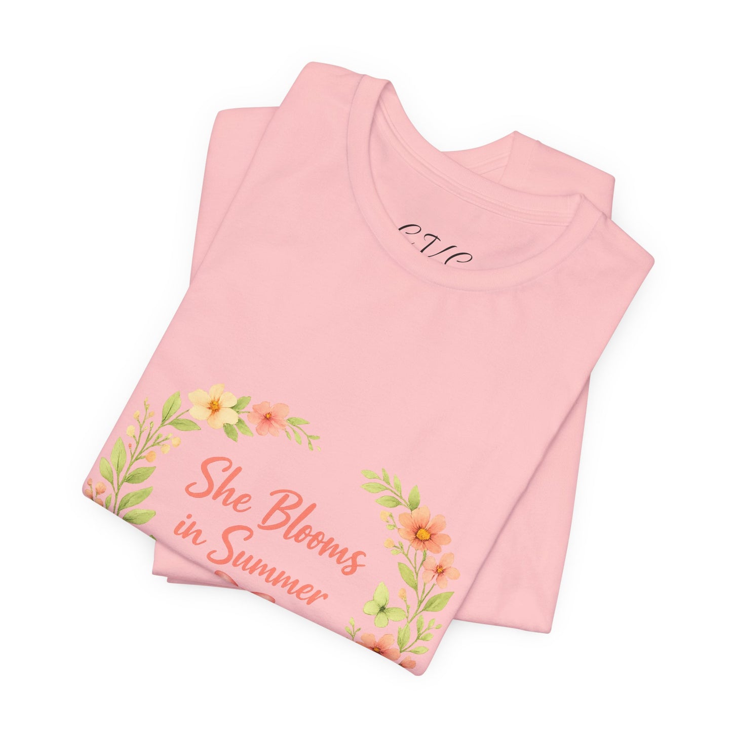 She Blooms in Summer Vibes T-Shirt