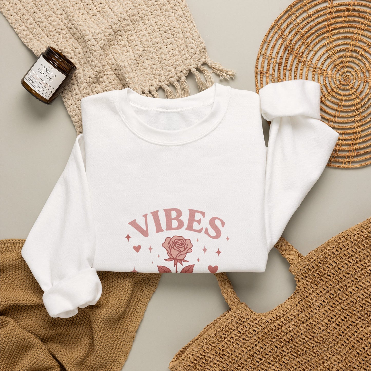 Roses Vibes Crewneck Sweatshirt
