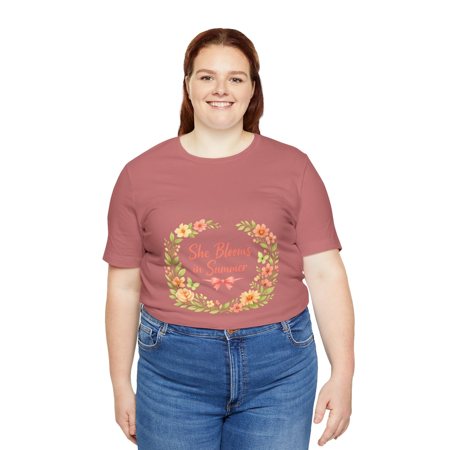 She Blooms in Summer Vibes T-Shirt