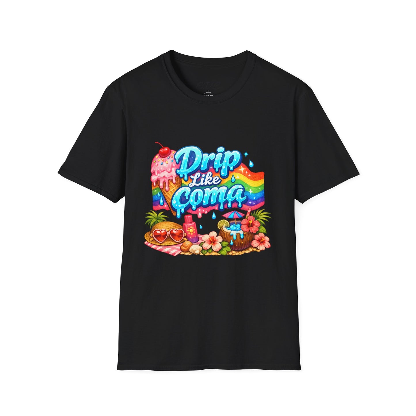 Drip Like Coma Tropical Graphic T-Shirt