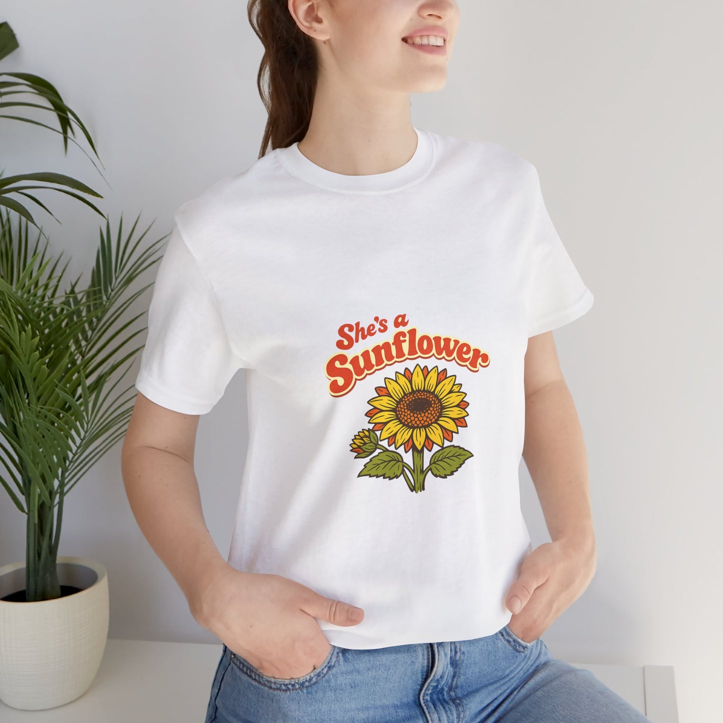 She's a Sunflower Tee — Summer Vibes Floral Graphic T-Shirt