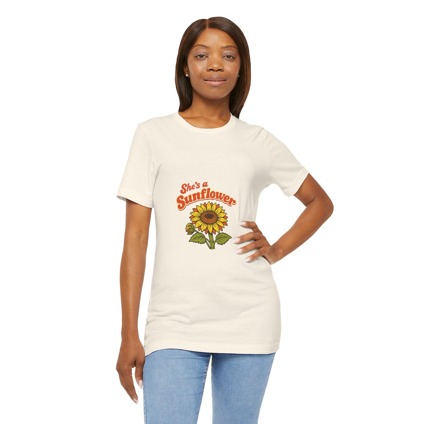 She's a Sunflower Tee — Summer Vibes Floral Graphic T-Shirt