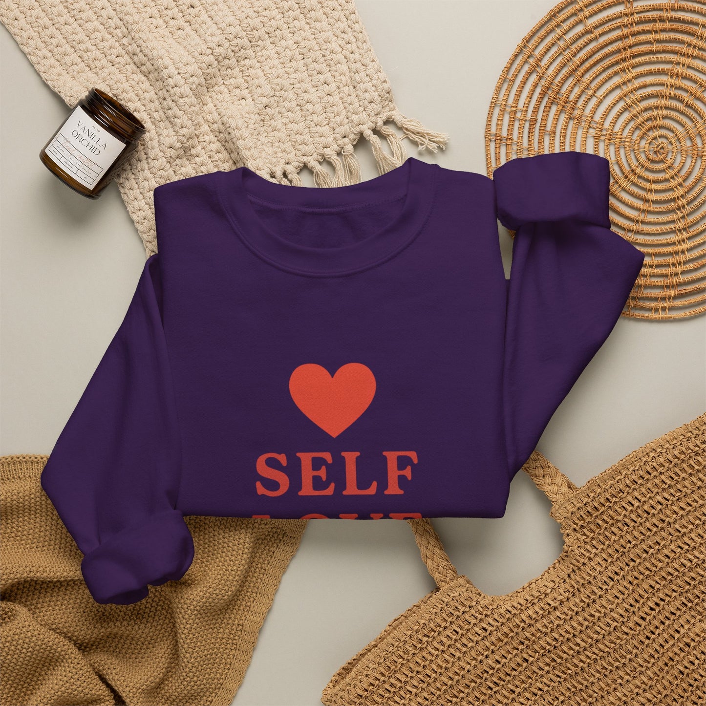 Self Love Club Crewneck Sweatshirt — Inspirational Self-Care Pullover