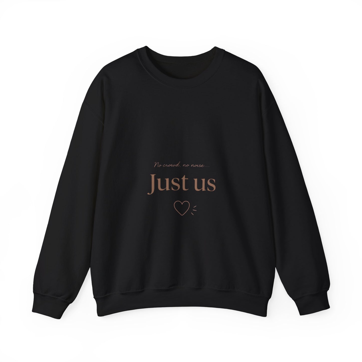 Just Us heart sweatshirt | minimalist couples crewneck