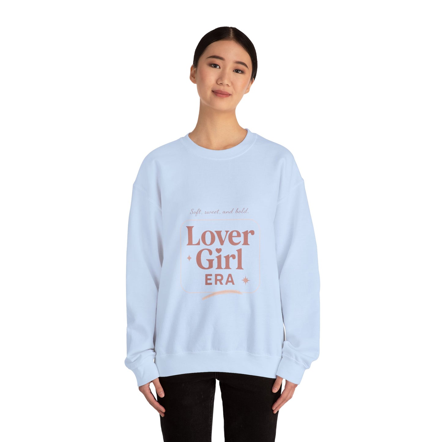 Lover Girl Valentines Sweatshirt | Cute Typography Heart Design