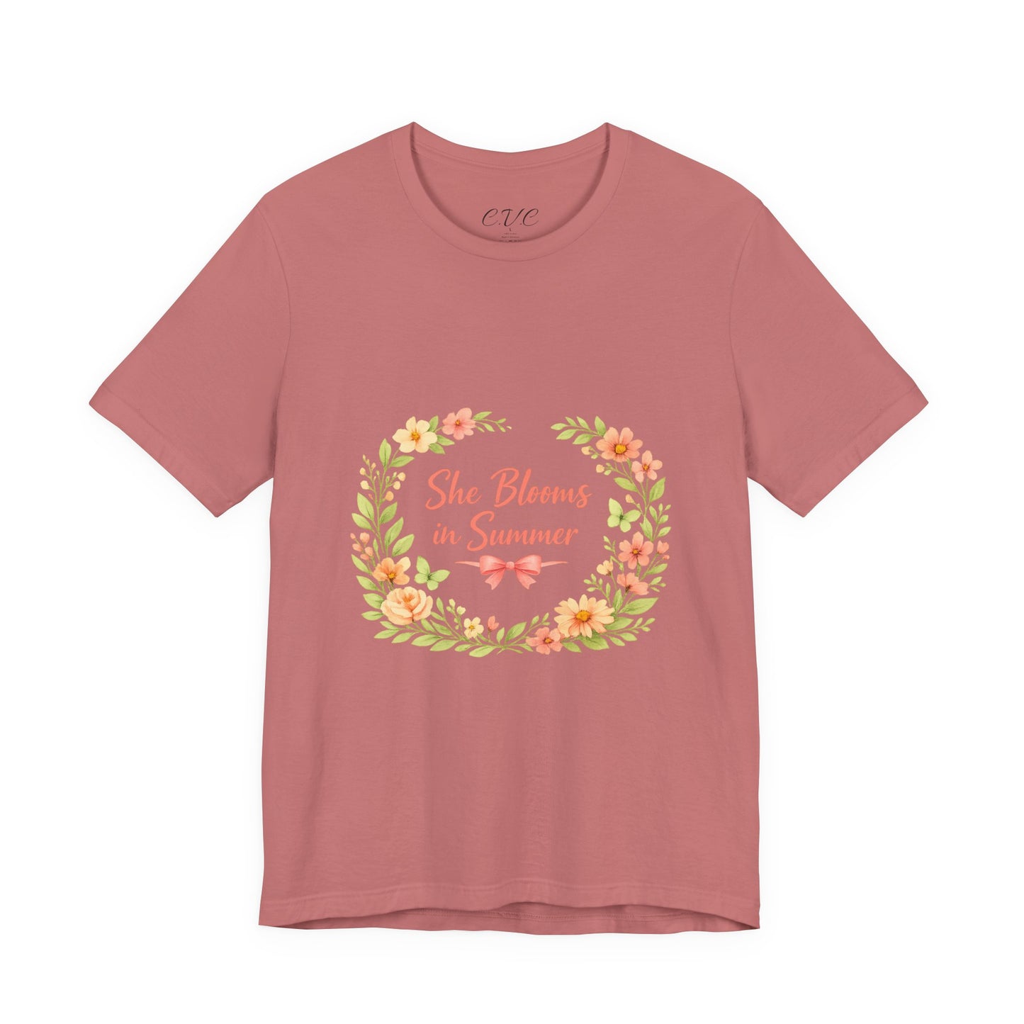 She Blooms in Summer Vibes T-Shirt
