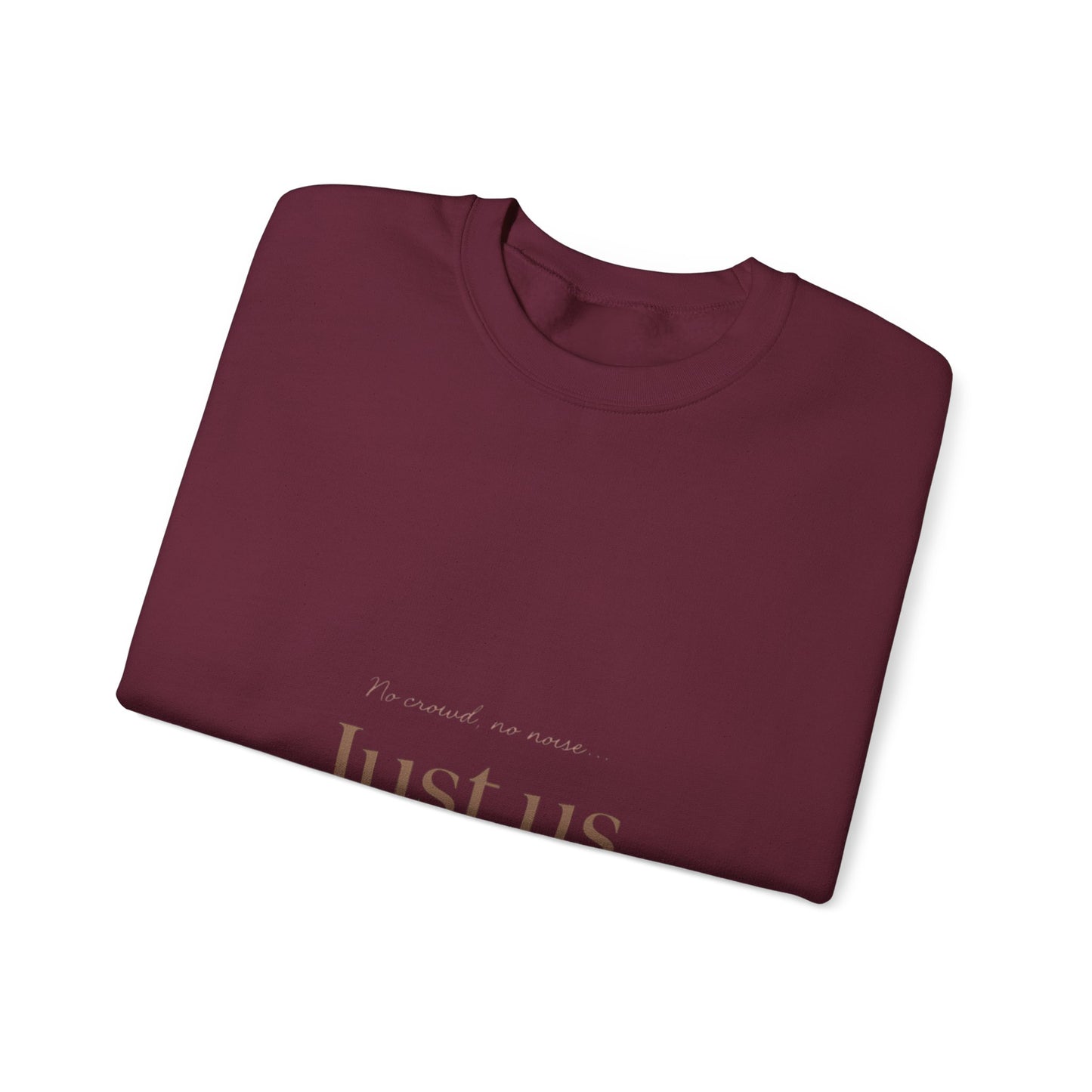 Just Us heart sweatshirt | minimalist couples crewneck