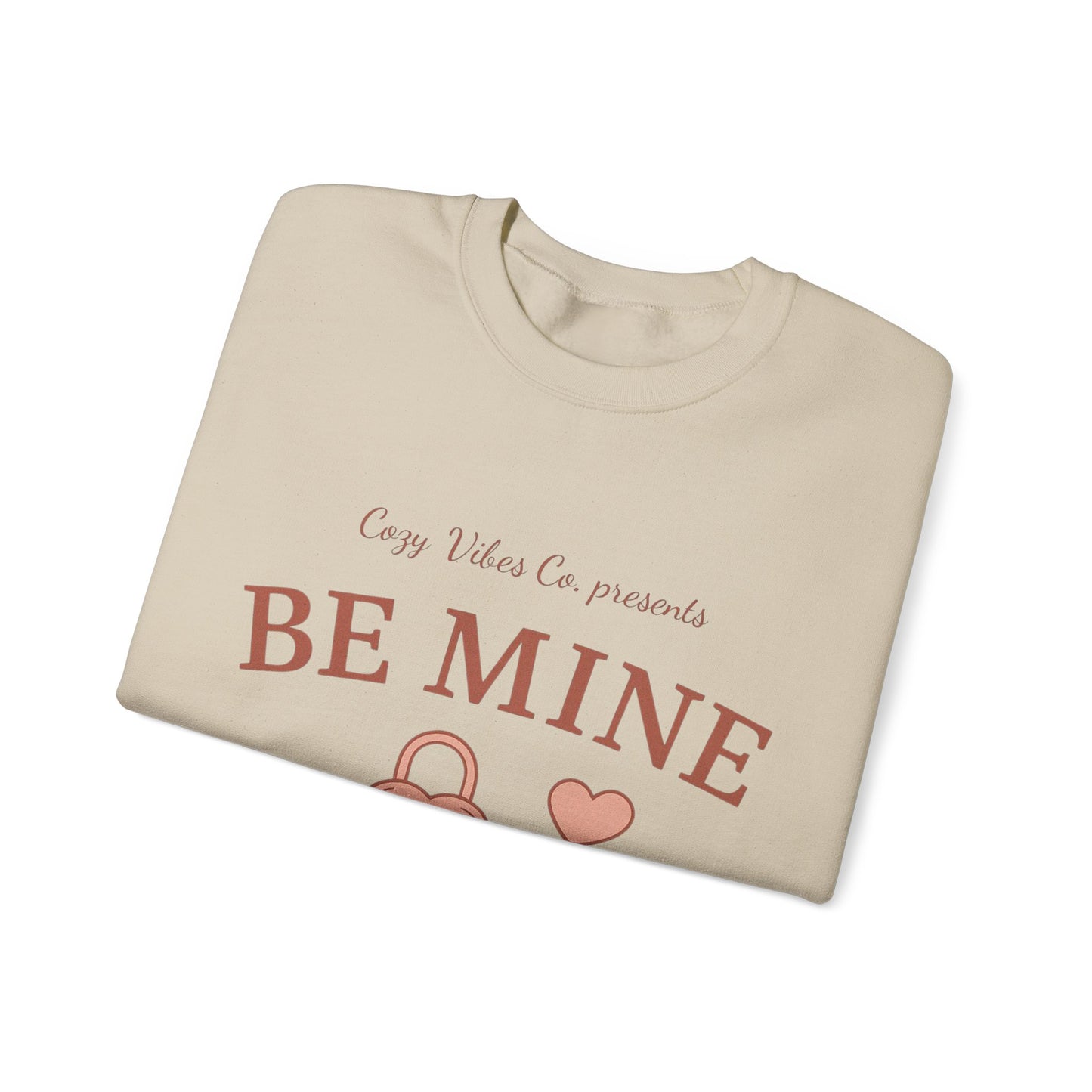 Be Mine Lock & Key Crewneck Sweatshirt — Romantic Valentine’s Day Pullover