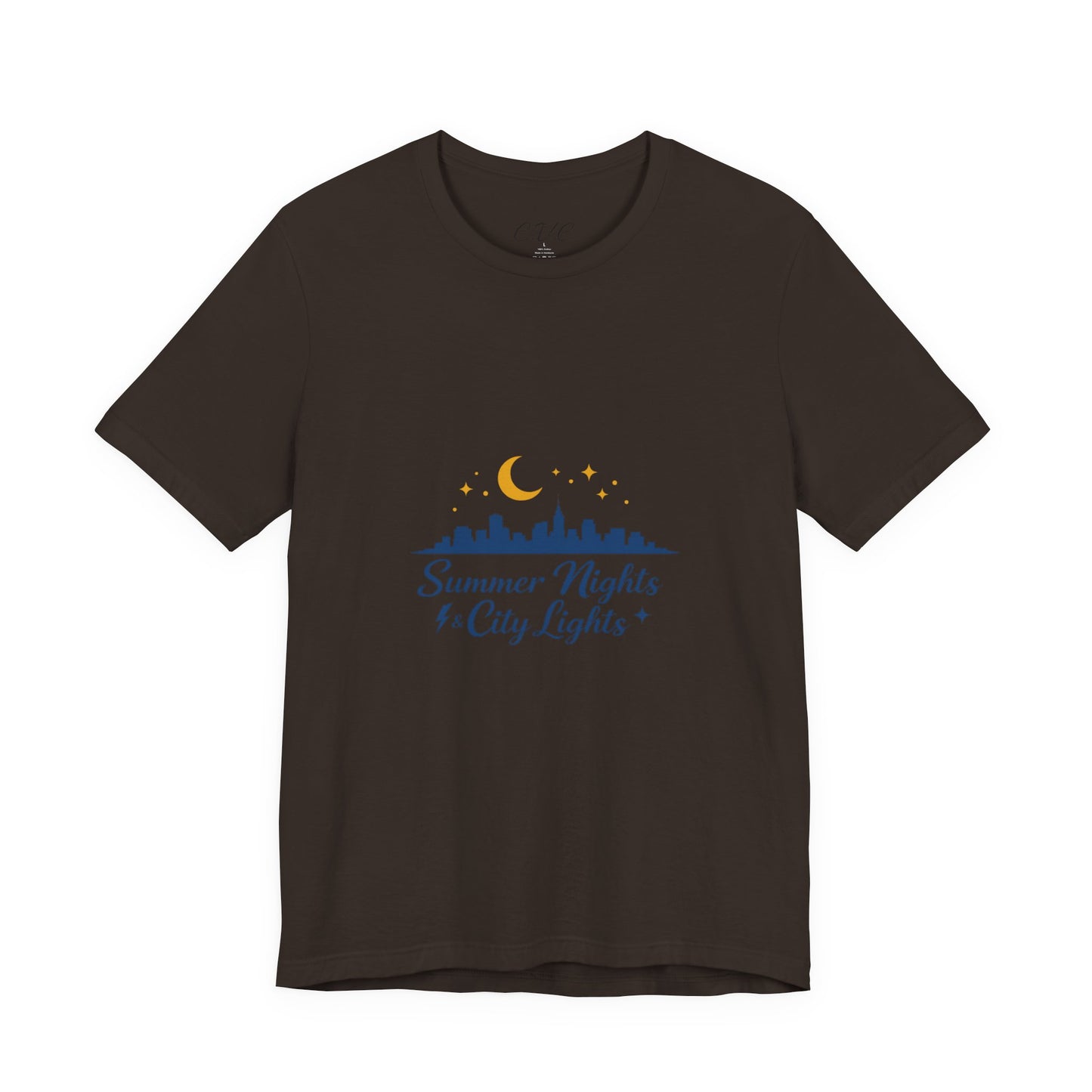 Summer Vibes City Nights T-Shirt — "Summer Nights and City Light"