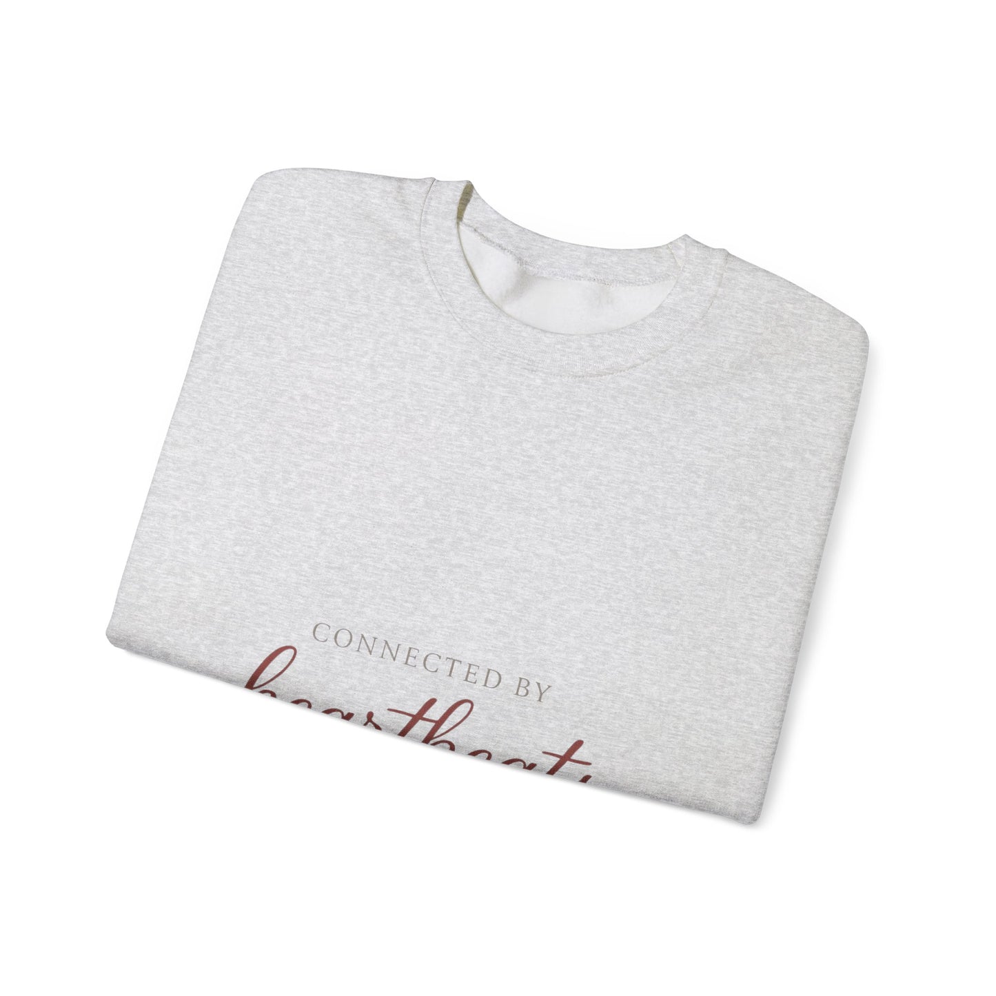 Connected by Heartbeats sweatshirt | heartbeat script design