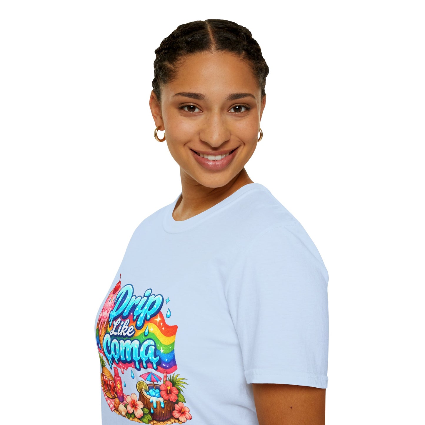 Drip Like Coma Tropical Graphic T-Shirt