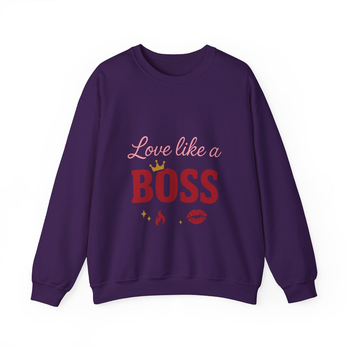 Love Like a Boss sweatshirt | Romantic typography crewneck Printify