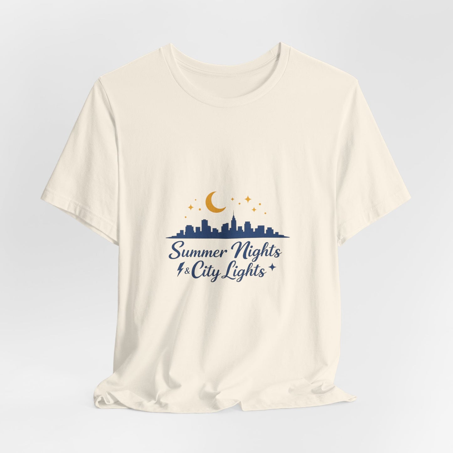 Summer Vibes City Nights T-Shirt — "Summer Nights and City Light"