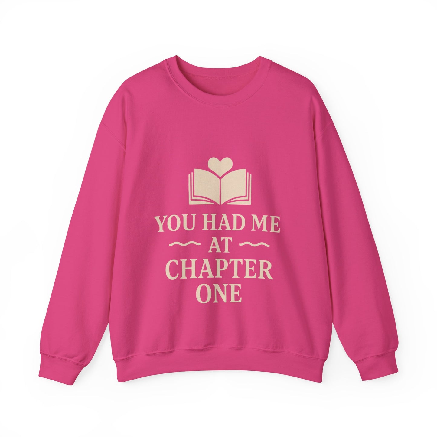 You Turned the Page Book Graphic Sweatshirt | Cozy Reading Quote Crewneck
