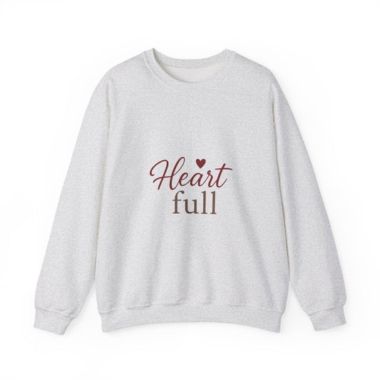Heart Full Sweatshirt — Cozy Valentine's Crewneck